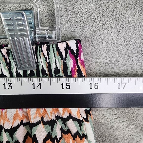 Women's Wildfox Printed Shorts Multi-Color Elastic Waistband 5" Inseam Size M - Picture 5 of 8